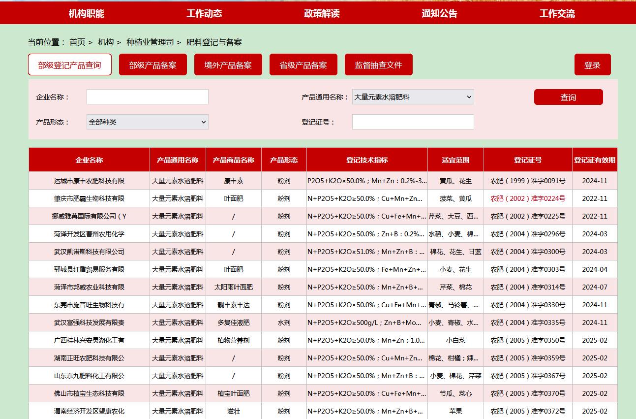 如何查詢企業(yè)的肥料登記證？查登記證的幾種途徑(圖3)